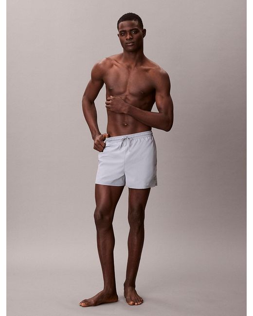 Calvin Klein Brown Short Drawstring Swim Shorts for men