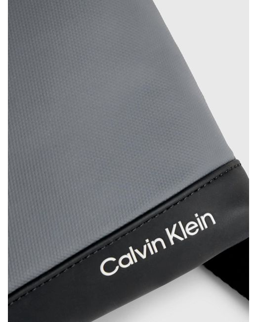 Calvin Klein Gray Convertible Crossbody Bag for men