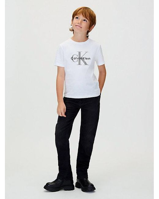 Calvin Klein Blue Jeans Mid Rise Straight Jeans for men
