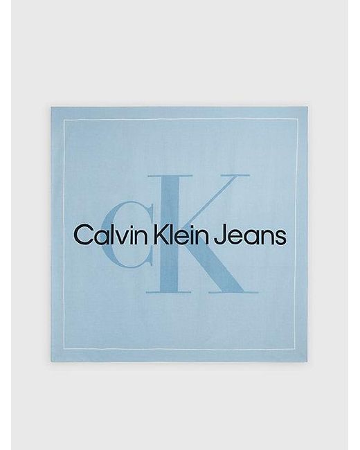 Calvin Klein Sjaal Met Logo in het Blue