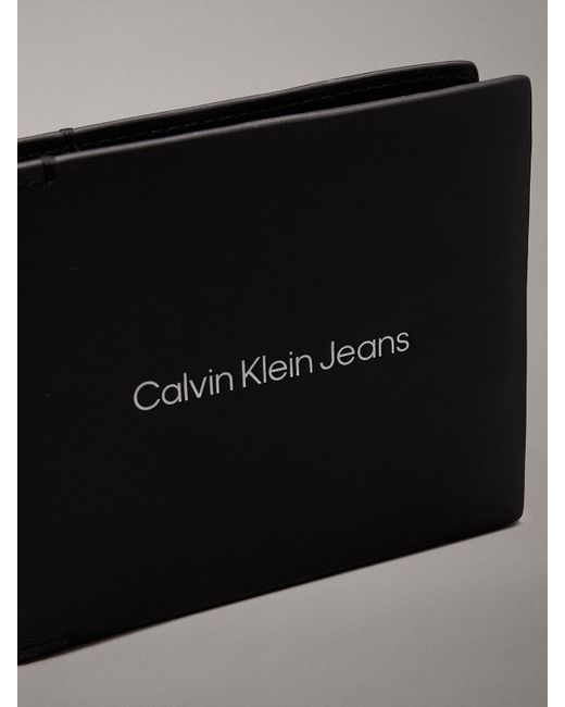 Portefeuille fin en cuir anti-RFID Calvin Klein pour homme en coloris Black