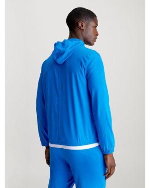 Calvin Klein Ripstop Windbreaker in het Blue voor heren