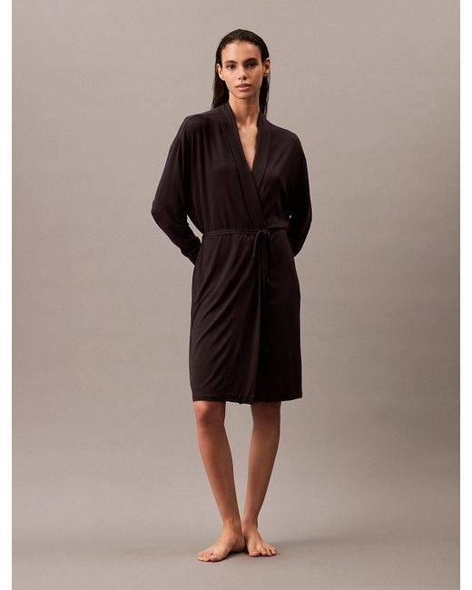 Calvin Klein Brown Soft Modal Robe