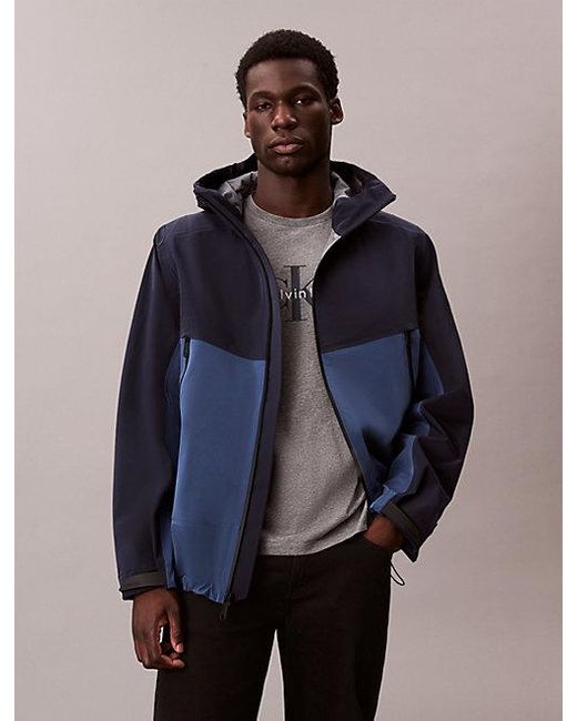 Calvin Klein Windbreaker-Jacke Mit Technischem Obermaterial in Blue für Herren