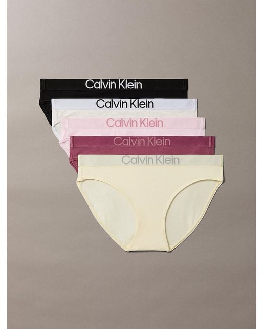 Calvin Klein Gray 5 Pack Bikini Briefs