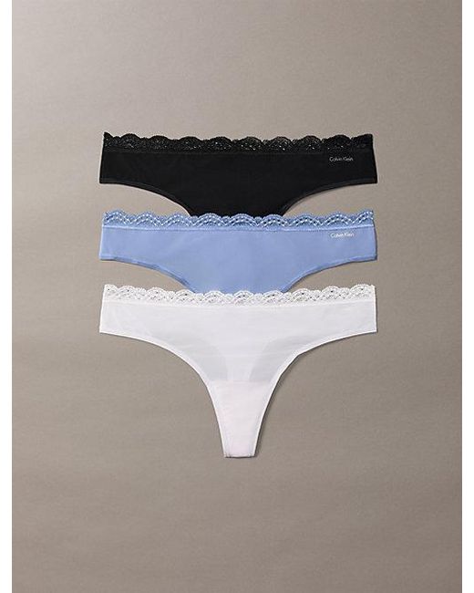 Calvin Klein Multicolor 3 Pack Thongs