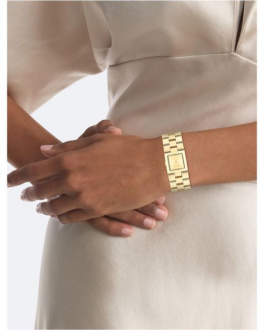 Calvin Klein Metallic Grid Link Bracelet Watch for men