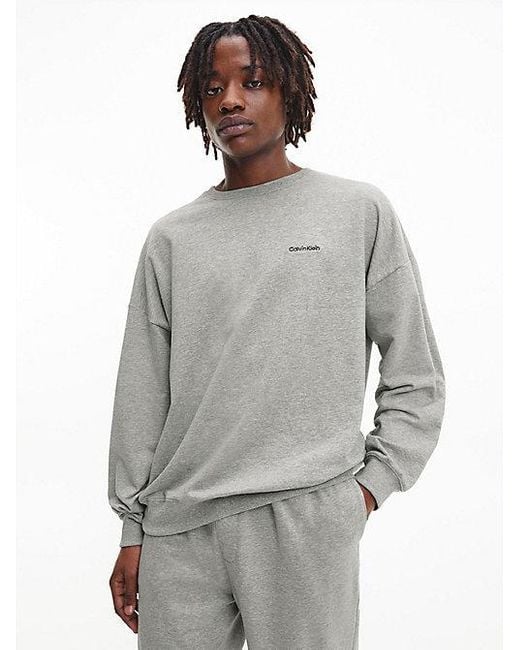 Calvin Klein Gray Lounge Sweatshirt for men