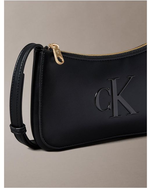 Calvin Klein Gray Bold Monogram Mini Bag