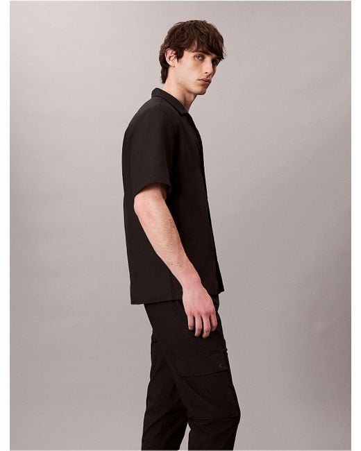 Calvin Klein Black Calvin Klein Cotton Blend Skinny Cargo Ripstop Pants for men