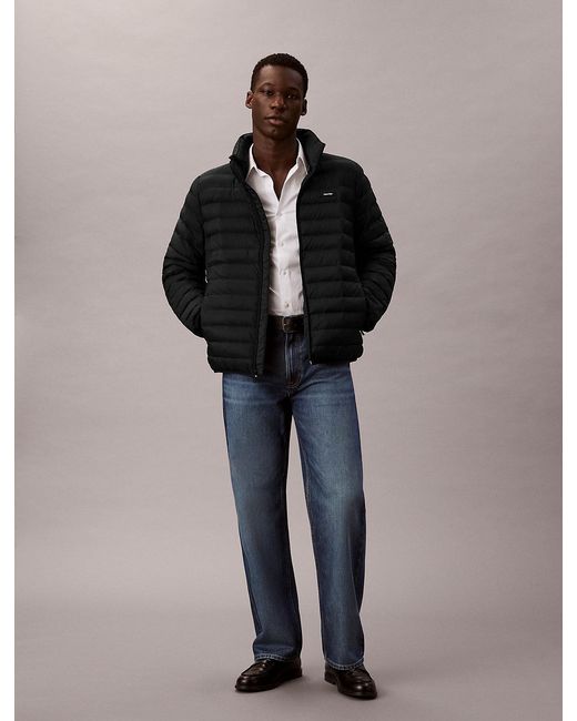 Calvin Klein Black Lightweight Puffer Jacket for men