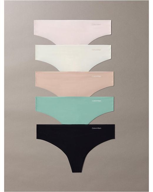 Calvin Klein Multicolor 5 Pack Thongs