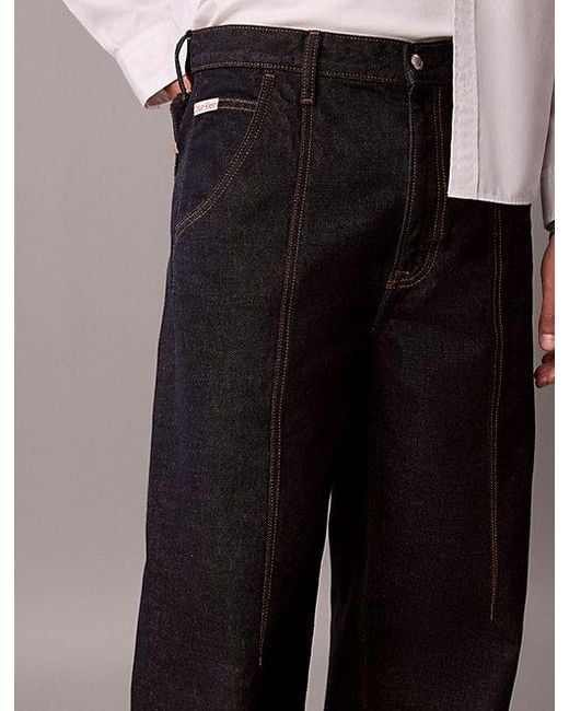 Calvin Klein White Jeans Baggy Utility Jeans for men