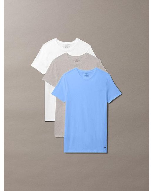 Calvin Klein 3-Pack T-Shirt Van in het White voor heren