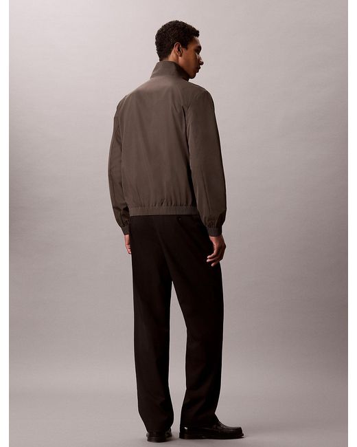 Calvin Klein Brown Matte Windbreaker Jacket for men