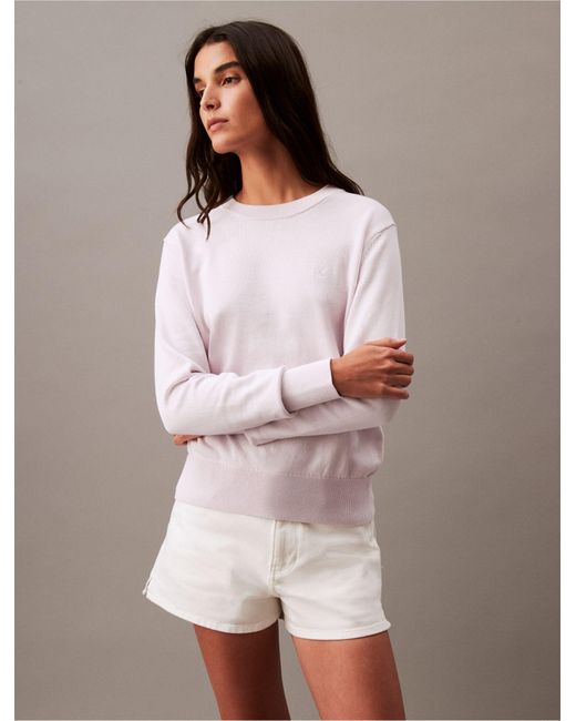 Calvin Klein Multicolor Smooth Cotton Sweater