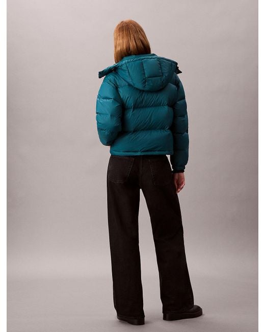 Calvin Klein Blue Short Down Puffer Jacket