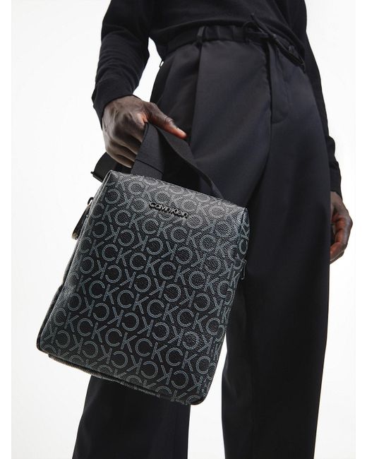 Petit sac en bandoulière avec logo en matière recyclée Calvin Klein pour  homme en coloris Noir | Lyst