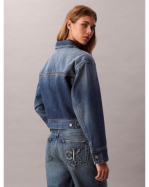 Calvin Klein Blue Denim-Arbeitsjacke