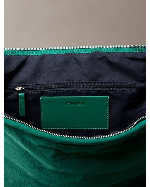 Calvin Klein Green Nylon Small Crescent Bag