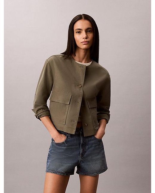 Calvin Klein Canvas Jack in het Brown