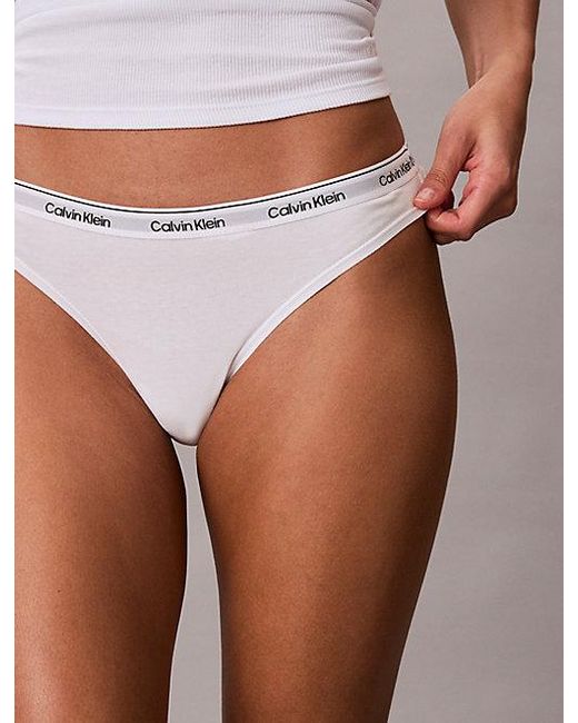 Calvin Klein White 5 Pack Thongs