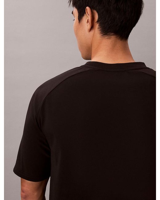 Calvin Klein Black Performance Cotton Blend Gym T-Shirt for men