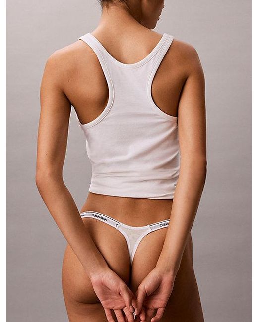 Calvin Klein Multicolor Dipped String Thong Icon Logo