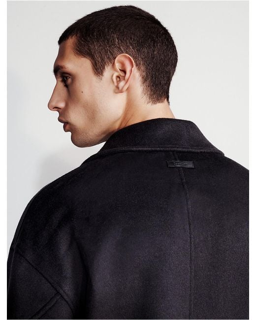 Calvin Klein Blue Woven Shacket for men