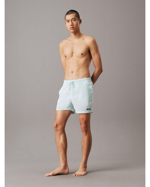 Short De Bain Mi-Long Avec Cordon De Serrage Calvin Klein pour homme en coloris Multicolor