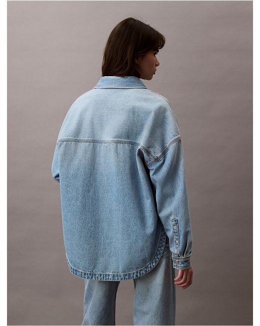 Calvin Klein Gray Calvin Klein Relaxed Utility Shirt