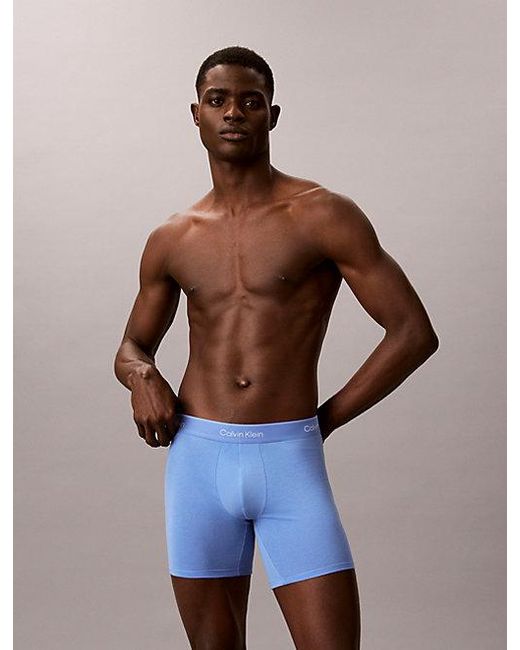 Calvin Klein Blue 7 Pack Boxer Briefs for men