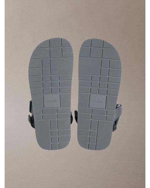 Calvin Klein Multicolor Adjustable Webbing Sandals for men