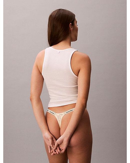 Calvin Klein Lage String in het Multicolor