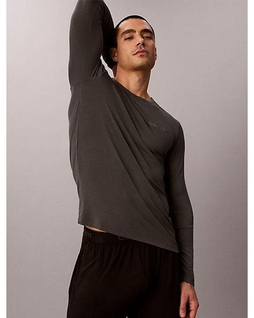 Calvin Klein Gray Pyjama Top Ultra Soft Modal for men