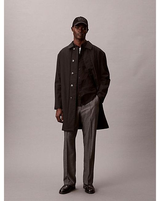 Calvin Klein Brown 90S Straight Viscose Blend Trousers for men