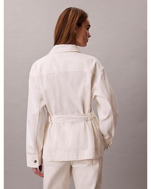 Calvin Klein Multicolor Jeans Belted Denim Jacket