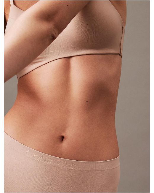 Calvin Klein Brown Bonded Flex Seamless High Rise Brief