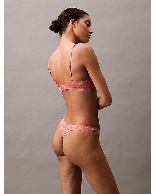 Calvin Klein White Thong - Sheer Marquisette