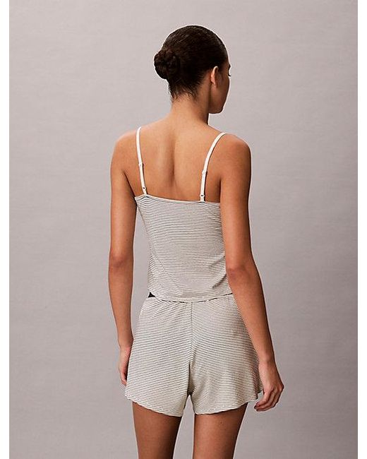 Calvin Klein White Pyjama Shorts Ultra Soft Modal