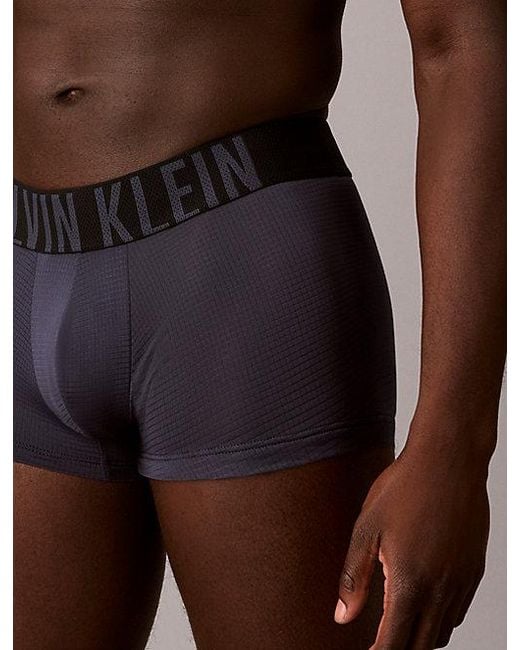 Calvin Klein Blue 3 Pack Low Rise Trunks Intense Power Air for men