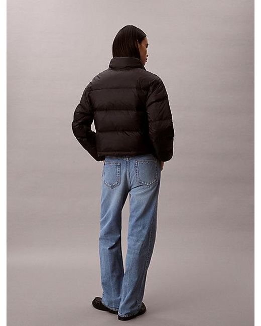 Calvin Klein Monogram Donsjack in het Blue