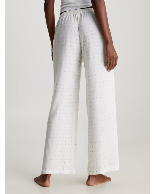 Pantalon de pyjama Calvin Klein en coloris White