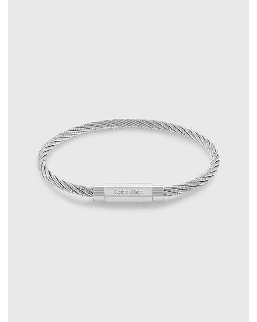 Calvin Klein Armband - Modern Grid in Metallic für Herren