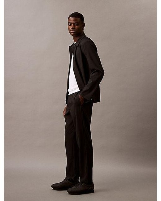 Calvin Klein Black Sport Anti Wrinkle Travel Gym Trousers for men