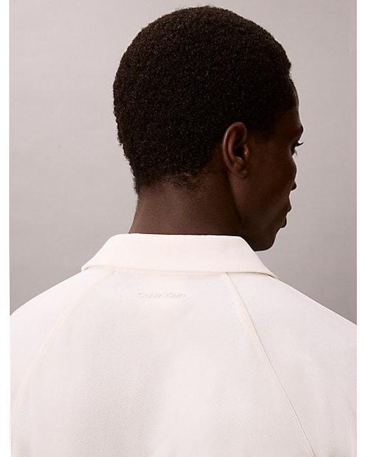 Calvin Klein Natural Slim Stretch Mesh Polo Shirt for men