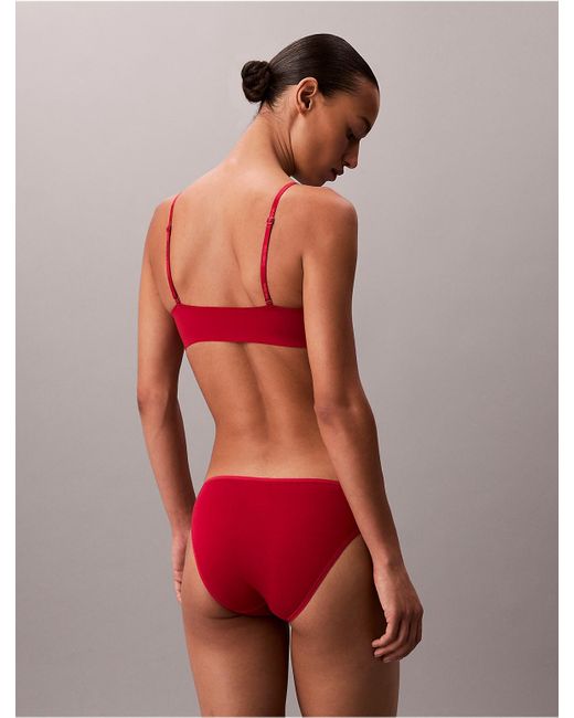 Calvin Klein Red Invisibles Gel Wire Lightly Lined Bralette