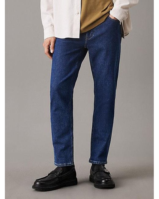 Dad jeans Calvin Klein de hombre de color Blue