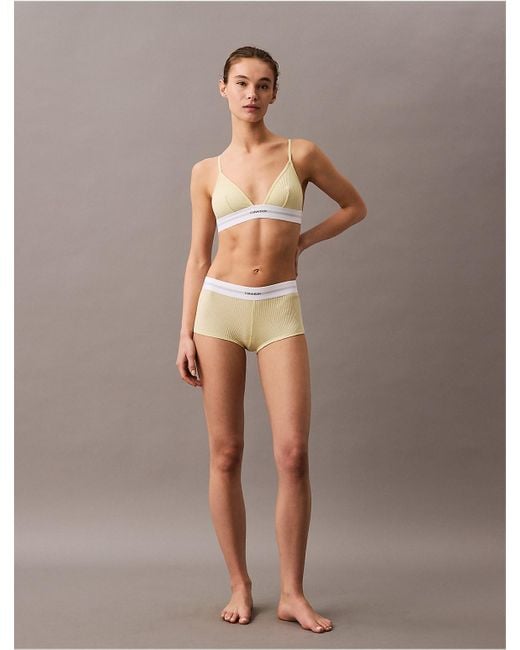 Calvin Klein Brown Unlined Triangle Bralette