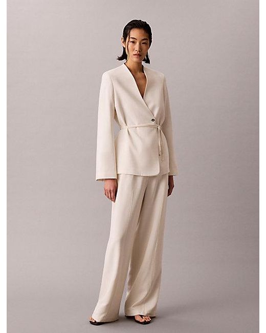Calvin Klein Natural Textured Shine Blazer